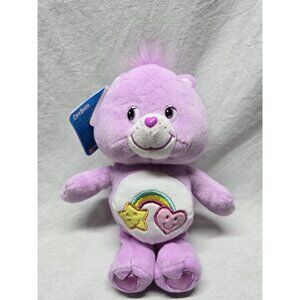 Care Bears Best Friend Bear 2006 10" Purple stuffed Animal- With Tags